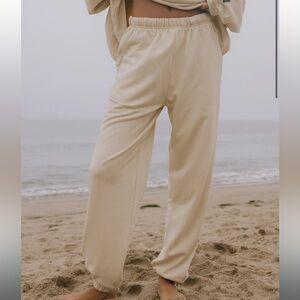 Daily Drills Cream Sweatpants